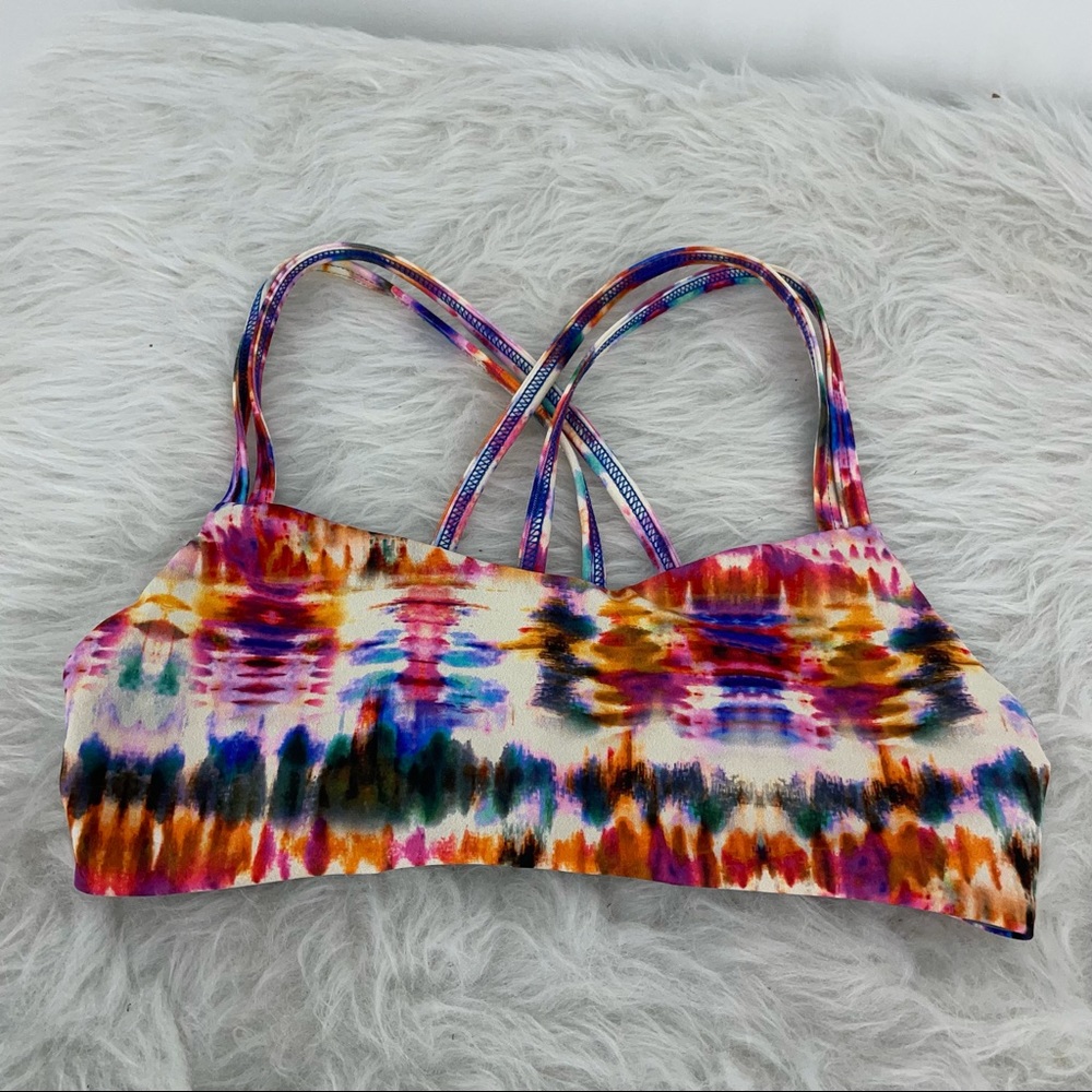 Jolyn Tie Dye Fendrick's Strappy Bikini Top S